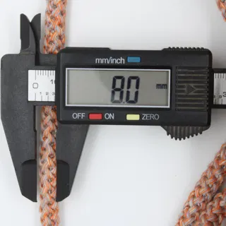 Peach-Orange Covered Cord with Grey Flecks sample, design MT-D5577050, view 5