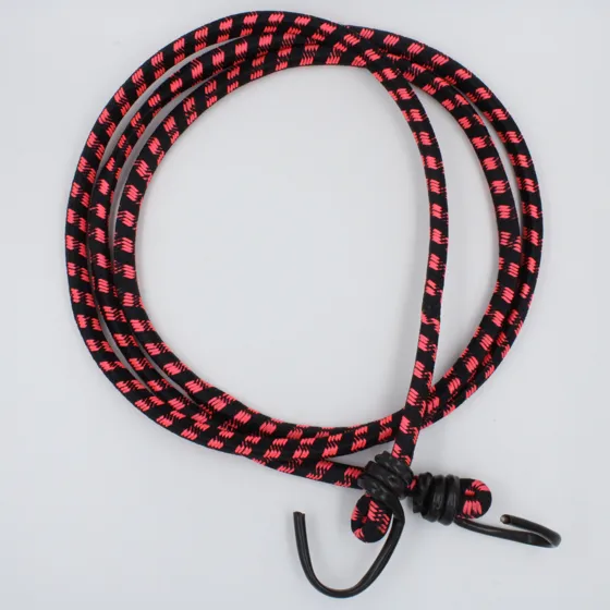 Black and Neon Pink Bungee Shock Cord with Hooks