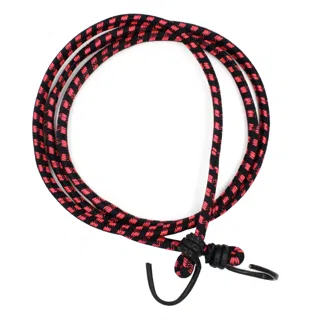 Black and Neon Pink Bungee Shock Cord with Hooks sample, design MT-CFA854FF, view 5