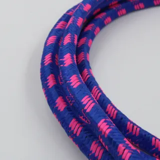Royal Blue and Hot Pink Bungee Shock Cord with Hooks sample, design MT-4F587DA4, view 2