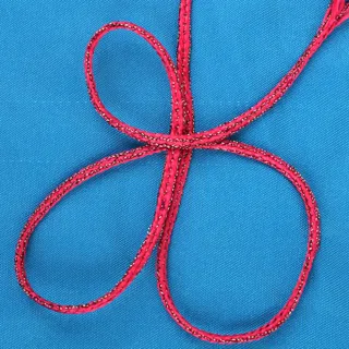 Bright Pink Choti Braid with Dark Sparkle Thread sample, design MT-4339AA7D, view 4