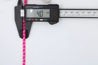 Hot Pink and Silver Metallic Choti Dori Braided Trim sample, design MT-BC716A73, view 5