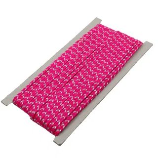 Hot Pink and Silver Metallic Choti Dori Braided Trim sample, design MT-BC716A73, view 6