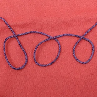 Purple and Violet Braided Cord sample, design MT-E52A4082, view 4