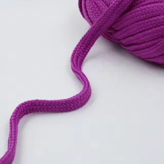 Magenta-Purple Flat Drawstring Cord sample, design MT-C73DAA85, view 3