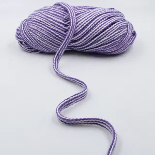 Purple and White Flat Drawstring Cord sample, design MT-F7FB9C55, view 3