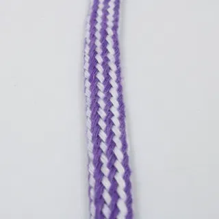 Purple and White Flat Drawstring Cord sample, design MT-F7FB9C55, view 4