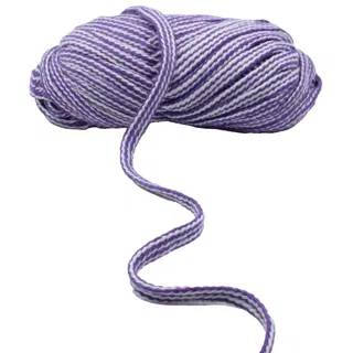 Purple and White Flat Drawstring Cord sample, design MT-F7FB9C55, view 7