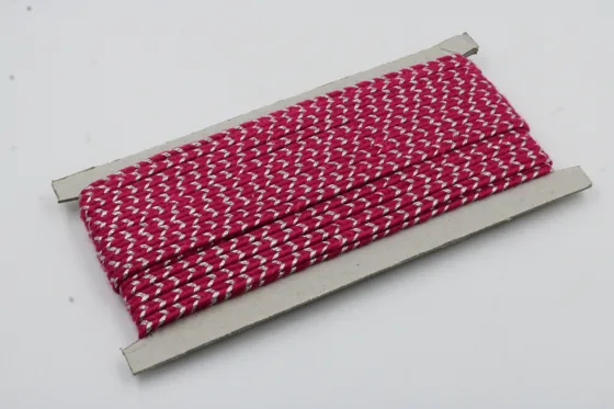 Rani Pink and Silver Metallic Choti Dori Braided Trim