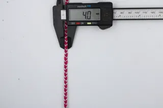 Rani Pink and Silver Metallic Choti Dori Braided Trim sample, design MT-68FADF37, view 5