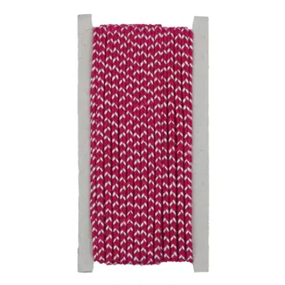 Rani Pink and Silver Metallic Choti Dori Braided Trim sample, design MT-68FADF37, view 7