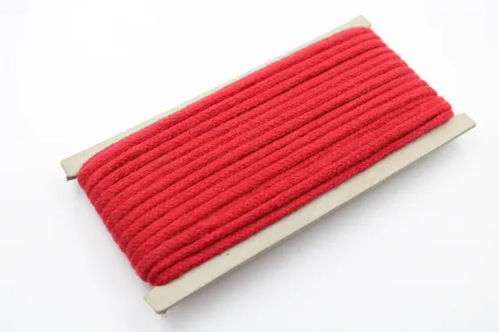 Red Braided Cord, Solid Colour