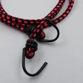 Black and Red Bungee Shock Cord with Hooks sample, design MT-967A8DDC, view 2