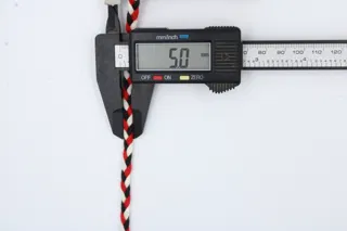Red, Black and Off-White Choti Dori Braided Trim sample, design MT-1B46DDBC, view 5