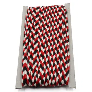 Red, Black and Off-White Choti Dori Braided Trim sample, design MT-1B46DDBC, view 7