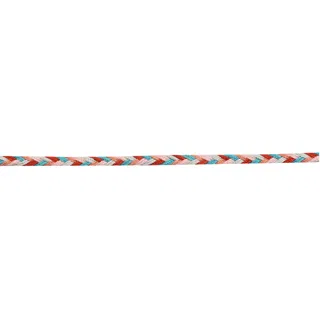 Rust Red, Light Blue and Off-White Choti Braid sample, design MT-3FF9B59C, view 3