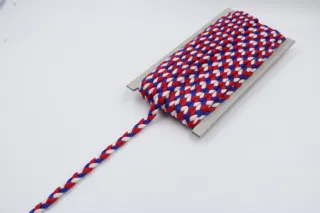 Red, Royal Blue and White Choti Braid sample, design MT-8FDC5D9F, view 3