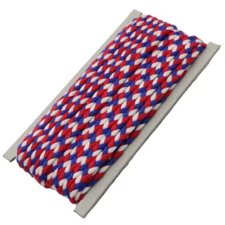 Red, Royal Blue and White Choti Braid sample, design MT-8FDC5D9F, view 7