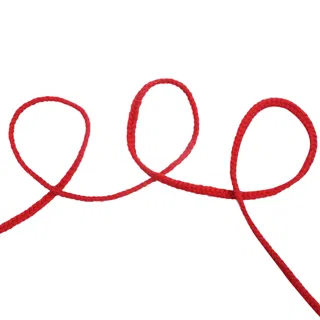 Bright Red Rounded Choti Braid sample, design MT-073341AC, view 2
