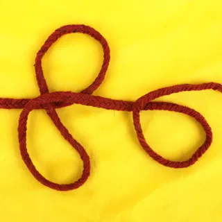 Brick Red Chevron Choti Braid sample, design MT-2987D3FA, view 4