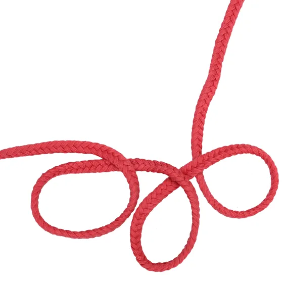 Coral Red Choti Braid