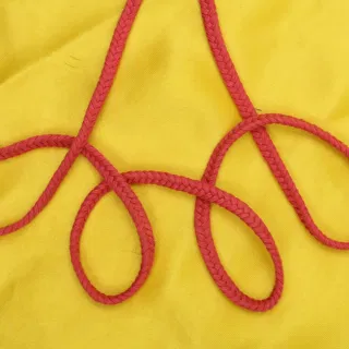 Coral Red Choti Braid sample, design MT-EAB470E7, view 4