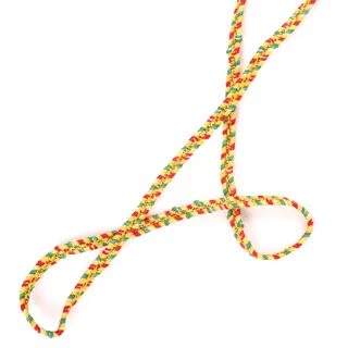 Yellow, Red and Green Choti Dori Braided Trim sample, design MT-16D82281, view 2