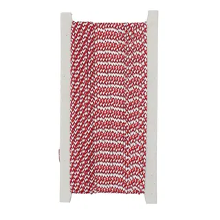 Red and White Braided Cord with Maroon sample, design MT-B4425AFE, view 6