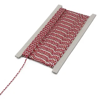 Red and White Braided Cord with Maroon sample, design MT-B4425AFE, view 7