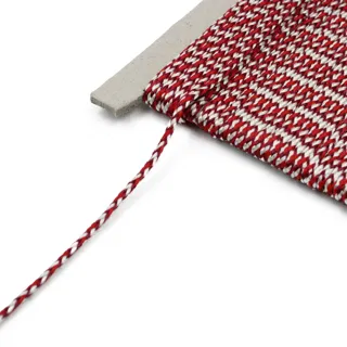 Red and White Braided Cord with Maroon sample, design MT-B4425AFE, view 8