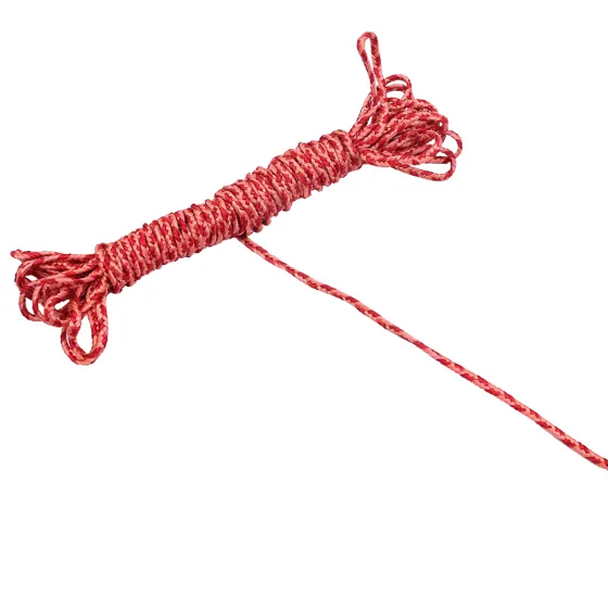 Red Metallic Choti Braid with Pink Flecks