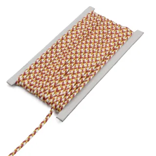 Rust Red, Mustard Yellow and White Choti Braid sample, design MT-F7D32080, view 19