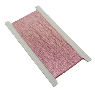Rose Pink Metallic Narrow Flat Trim sample, design MT-E414BD1A, view 8