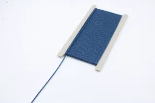 Mid Blue 2-Ply Twisted Macrame Cord sample, design MT-618B4833, view 3