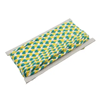 Sea Blue, White and Lemon Yellow Choti Braid sample, design MT-187A8167, view 6