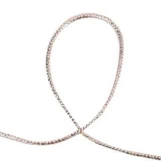 Champagne Silver Metallic Braided Cord sample, design MT-D3169D29, view 2