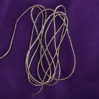 Champagne Silver Metallic Braided Cord sample, design MT-D3169D29, view 4