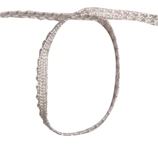 Silver Braided Trim with Looped Picot Edges sample, design MT-953241EF, view 2