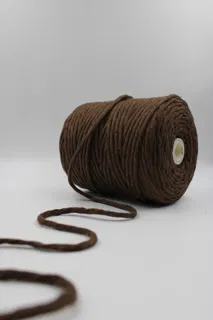 Chocolate Brown Single Strand Macrame Cord sample, design MT-84F03F67, view 2