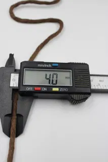 Chocolate Brown Single Strand Macrame Cord sample, design MT-84F03F67, view 4