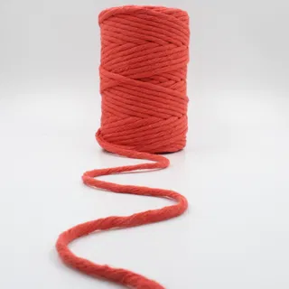Dark Orange Single Strand Macrame Cord sample, design MT-31E1B2DC, view 2