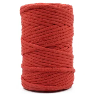 Dark Orange Single Strand Macrame Cord sample, design MT-31E1B2DC, view 5