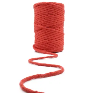 Dark Orange Single Strand Macrame Cord sample, design MT-31E1B2DC, view 6