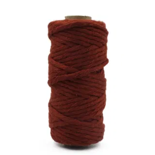 Dark Rust Single Strand Macrame Cord sample, design MT-92C255AB, view 4