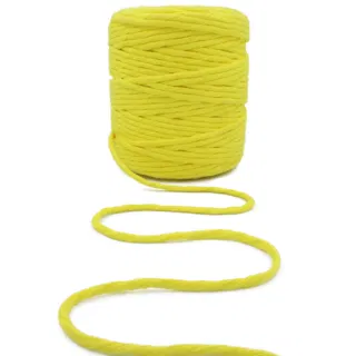 Lemon Yellow Single Strand Macrame Cord sample, design MT-19081B2C, view 5