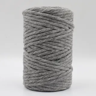 Melange Grey Single Strand Macrame Cord sample, design MT-AE41668A, view 4