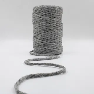 Melange Grey Single Strand Macrame Cord sample, design MT-AE41668A, view 5