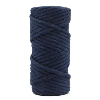 Navy Blue Single Strand Macrame Cord sample, design MT-FE42B4DC, view 5