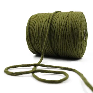 Olive Green Single Strand Macrame Cord sample, design MT-651EE5AA, view 7