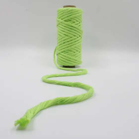 Parrot Green Single Strand Macrame Cord